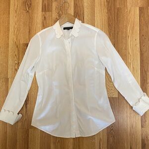 Banana Republic white button-down shirt
